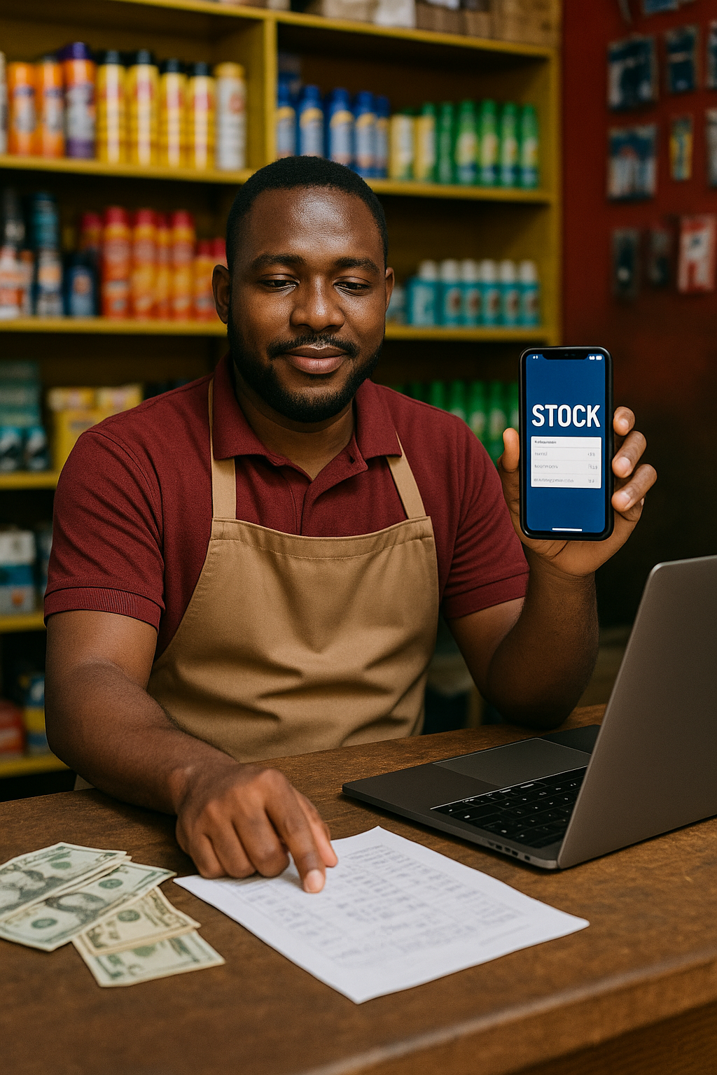 Application mobile de Bridgesats de gestion de stock pour les vendeurs